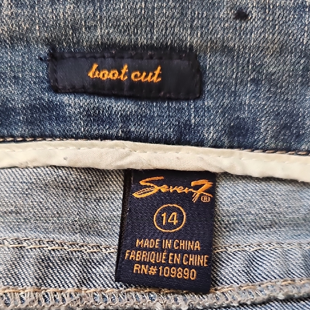 Seven7 Classic Blue Bootcut Jeans